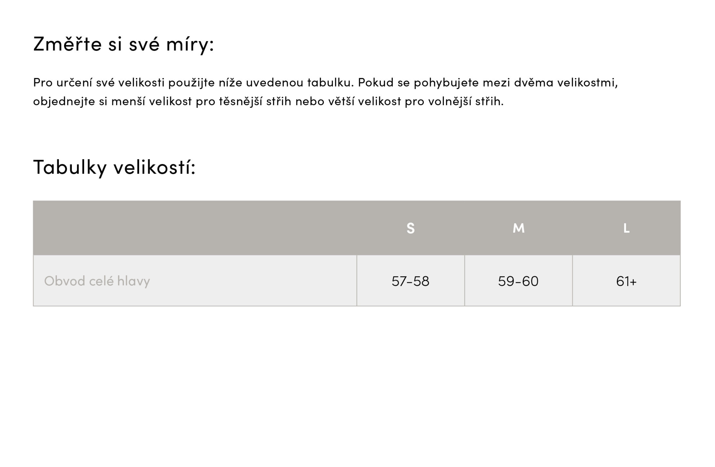 Pokryvky_hlavy_tabulka velikostí